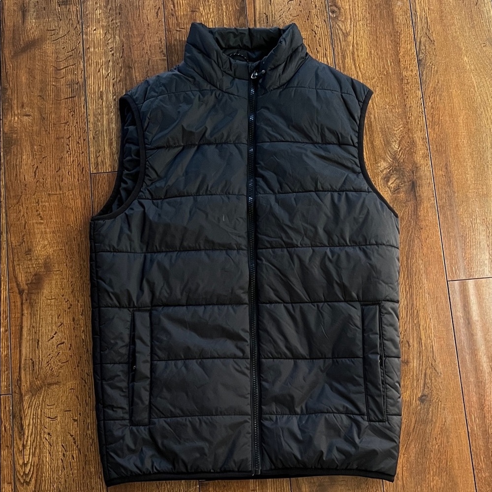 Swiss tech Black Quilted Vest